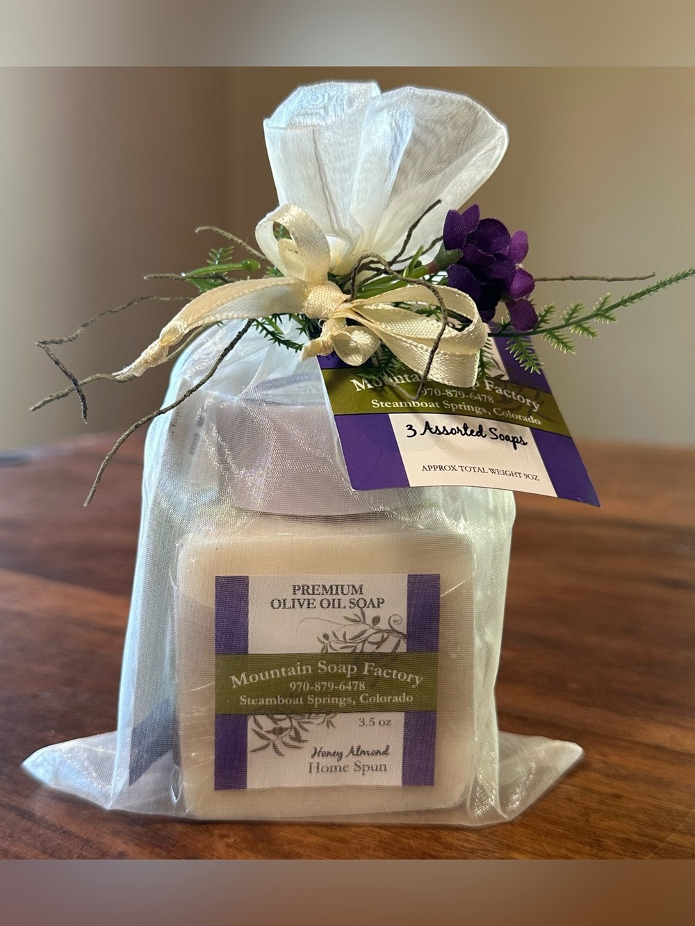 NWT - Mountain Soap Factory Premium Olive Oil Bar Soap Sampler